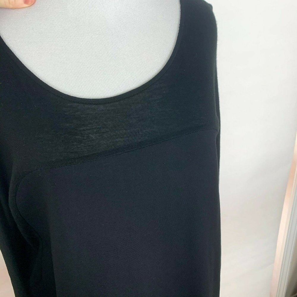 Ann Taylor Long Sleeve Shirt Dress Scoop Neck - Picture 4 of 10